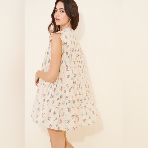 Floral Dream Peter Pan Sherpa Jacket - Picture 4 of 10